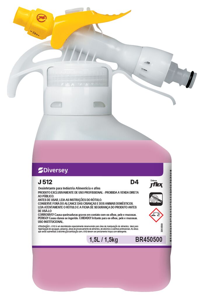 J 512 D4 2x1.5L - DESINFETANTE PARA INDÚSTRIA ALIMENTÍCIA E AFINS